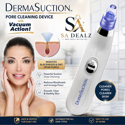 Derma Suction Blackhead Remover – Electric Pore Cleaner & Deep Facial Cleansing Device