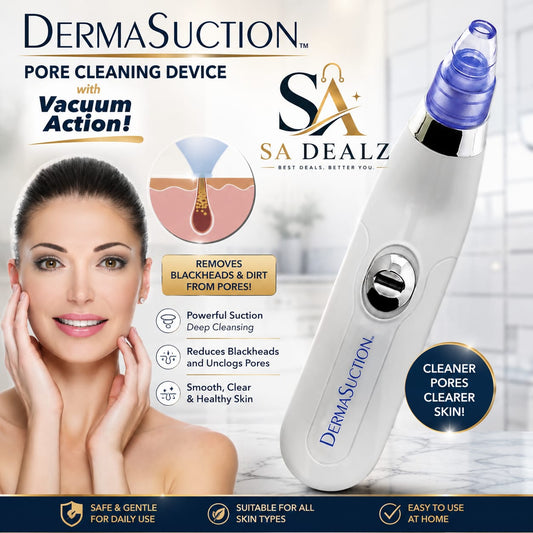 Derma Suction Blackhead Remover – Electric Pore Cleaner & Deep Facial Cleansing Device
