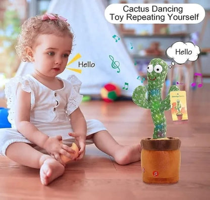 Dancing Cactus Toy with LED Lights – Singing, Talking & Dancing Cactus