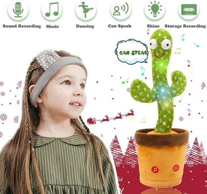 Dancing Cactus Toy with LED Lights – Singing, Talking & Dancing Cactus