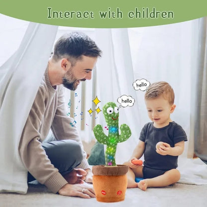 Dancing Cactus Toy with LED Lights – Singing, Talking & Dancing Cactus