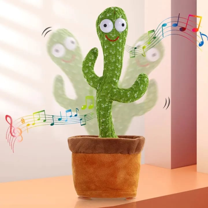 Dancing Cactus Toy with LED Lights – Singing, Talking & Dancing Cactus