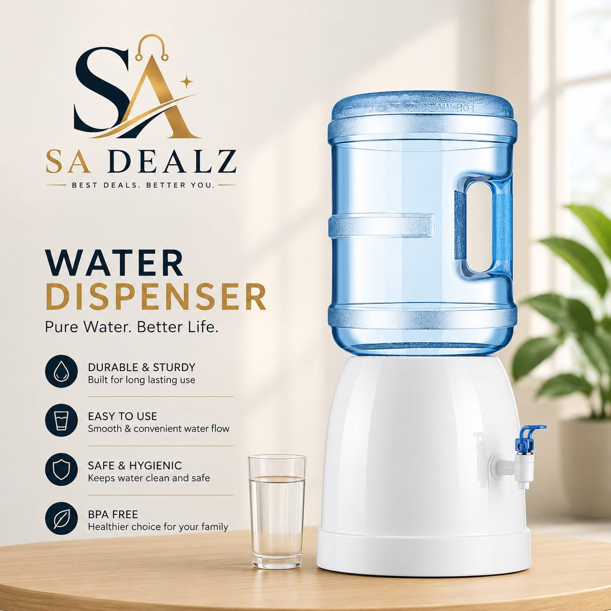 Water Dispenser – Easy Flow Drinking Water Dispenser for Home & Office