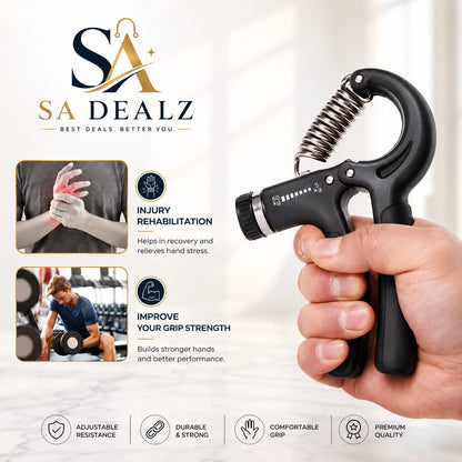 Adjustable Hand Gripper 5-60KG – Hand Grip Strengthener & Forearm Exerciser
