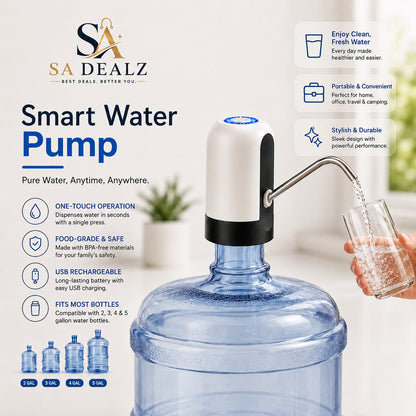Smart Water Pump – USB Rechargeable Automatic Water Dispenser