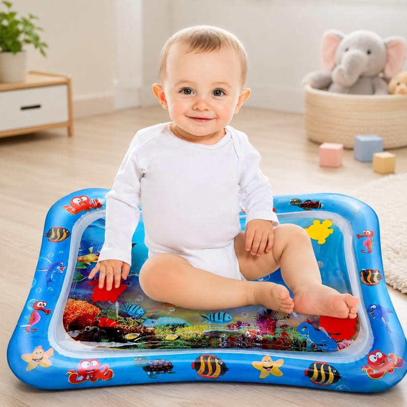 Baby Tummy Time Water Mat – Inflatable Sensory Play Mat for Babies