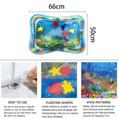 Baby Tummy Time Water Mat – Inflatable Sensory Play Mat for Babies