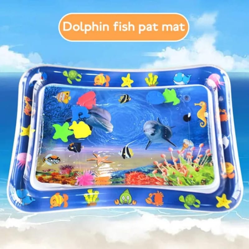 Baby Tummy Time Water Mat – Inflatable Sensory Play Mat for Babies