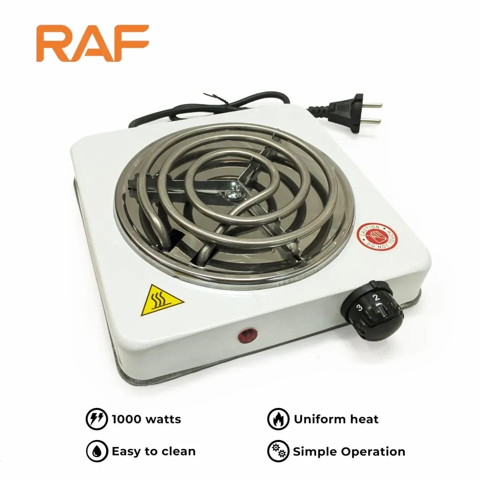 1000W Portable Electric Stove – Adjustable Temperature Hot Plate