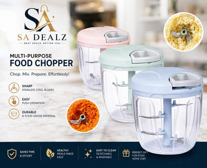 Multi-Purpose Food Chopper – Fast, Easy & Effortless Food Preparation!