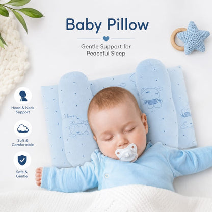 Baby Pillow for Newborns & Infants – Soft, Breathable Head & Neck Support Pillow